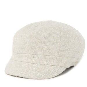 August Hat Metallic Boucle Newsboy